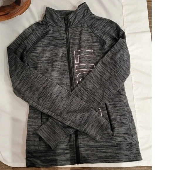 Pel Athletic Womens Lions Full Zip Track Jacket Gray Space Dye Small - Picture 5 of 7